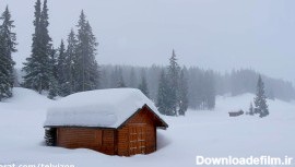 سه ساعت صدای آرامش بخش بارش برف بر روی کلبه چوبی | (نظاره‌گر ساکت 41)