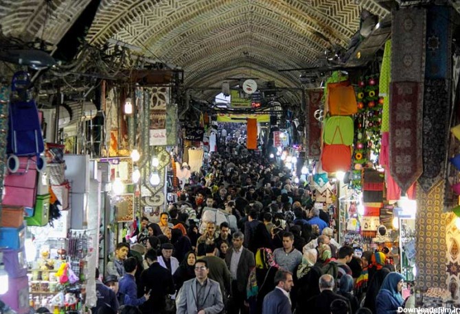 یک روز شلوغ در بازار بزرگ تهران