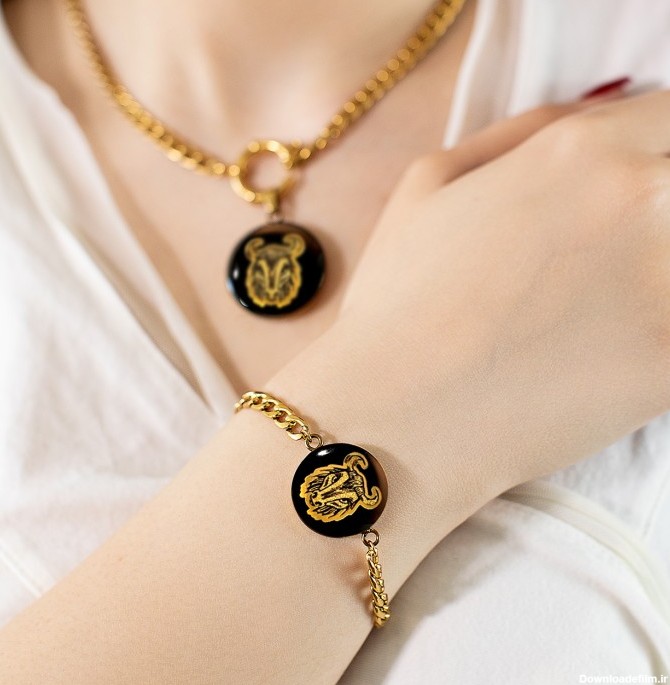 دستبند روکش طلا ماه تولد اردیبهشت سری رویال