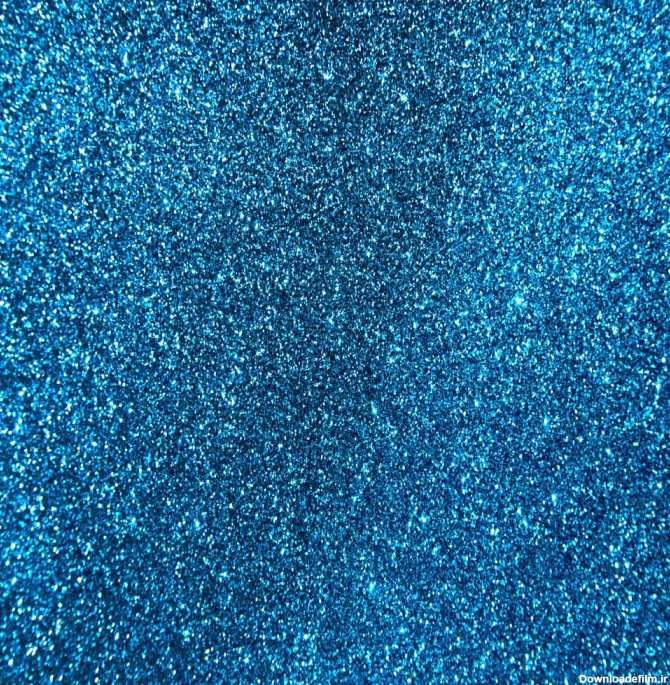 عکس فول فریم از پس‌زمینه بافت‌دار پر زرق و برق آبی (full frame shot blue glitter textured background)