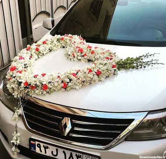 عکسهای گل ماشین عروس
