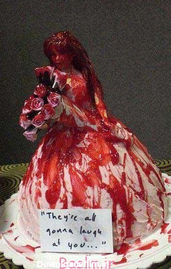 عکس کیک تولد ترسناک