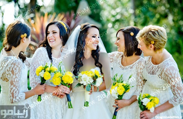 لباس سفید و گیپوری برای سافدوش عروس