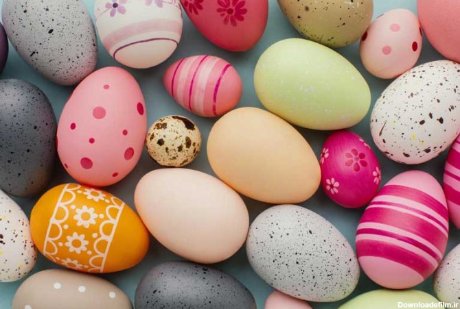 دانلود تصویر انواع تخم مرغ رنگی | تیک طرح مرجع گرافیک ایران