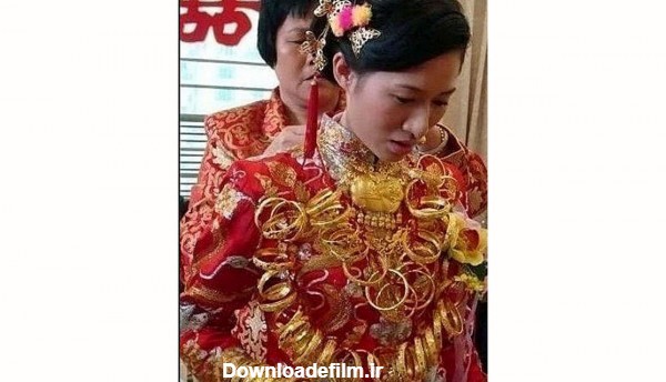 این عروس با 6 کیلو طلا به خانه بخت رفت+عکس