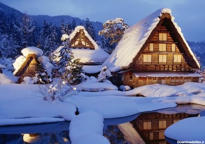 عکس / روستایی در ژاپن که خانه های آن برای تحمل سرمای سخت ...