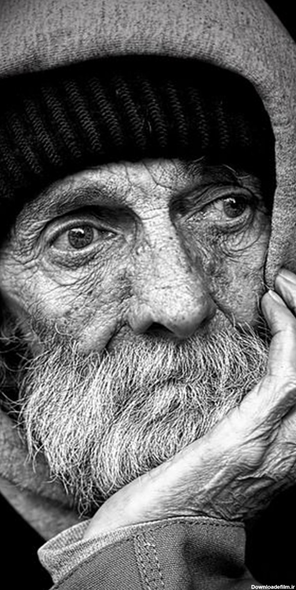 قاب مدیا | عکس زمینه گوشی با کیفیت شخصیت ها پیرمرد , سیاه و سفید