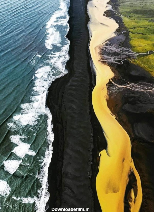 تصویر دیدنی از رودخانه زرد ایسلند+عکس | ثریانت