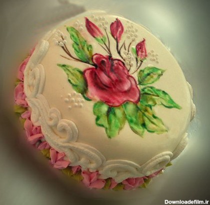 نمونه هایی زیبا از نقاشی روی کیک تولد
