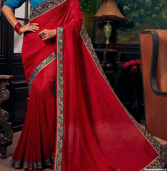 لباس هندی ساری قرمز