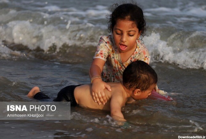 تصاویر جالب از ساحل بندرعباس در هفته اول تابستان!