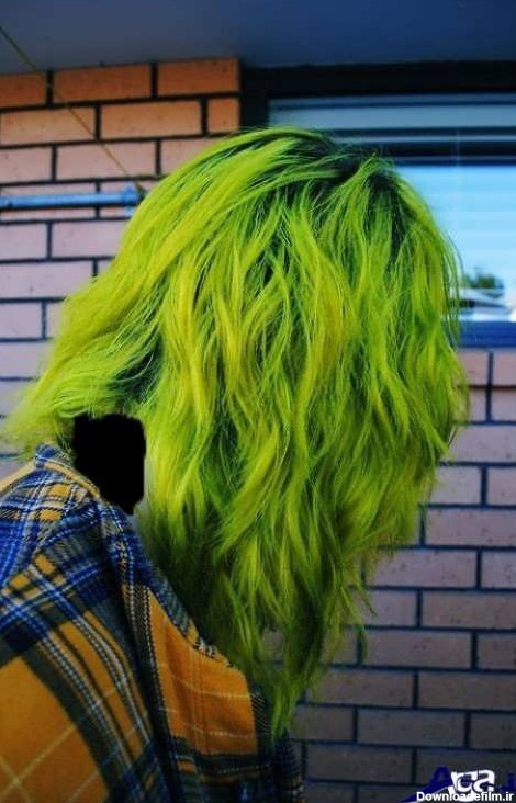 رنگ موی سبز فسفری