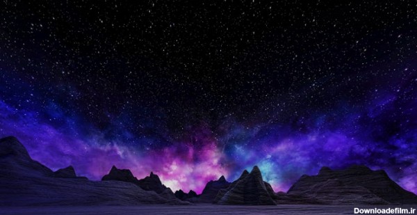 عکس کهکشان برای پس زمینه لپ تاپ