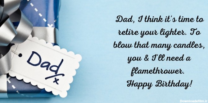 متن تبریک تولد پدر رسمی و خودمونی از طرف دختر و پسر و به انگلیسی