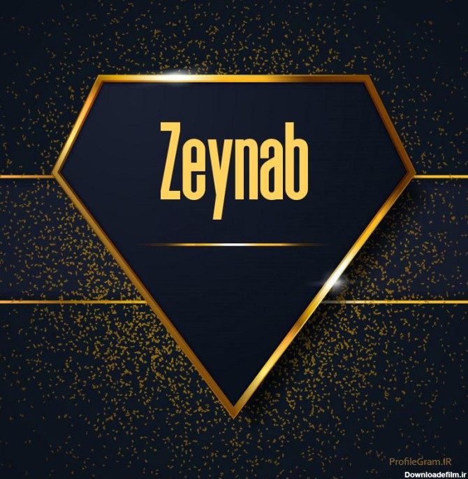 عکس پروفایل اسم انگلیسی زینب طلایی Zeynab | پروفایل گرام