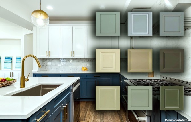 بهترین رنگ کابینت آشپزخانه کوچک و بزرگ؛ از رنگ های بروز