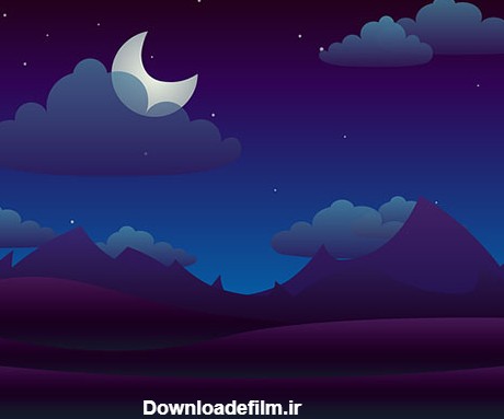 عکس پروفایل ماه و ستاره فانتزی و کارتونی زیبا در شب