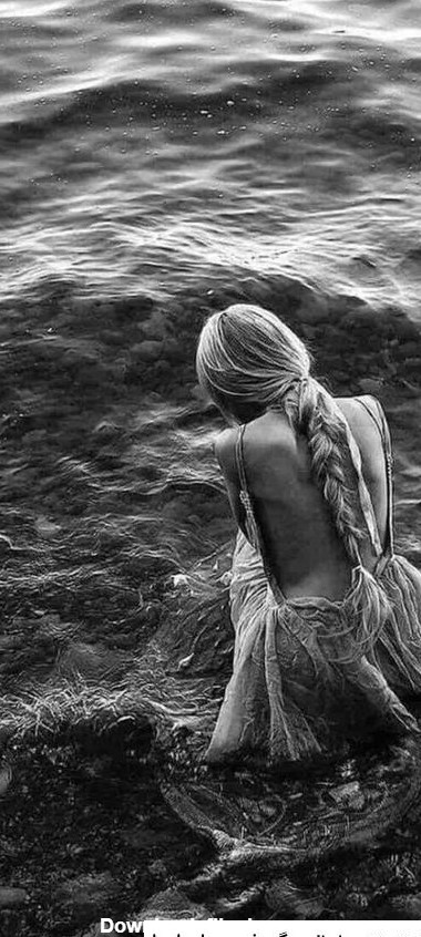 عکس دخترانه غمگین کنار دریا ❤️ [ بهترین تصاویر ]