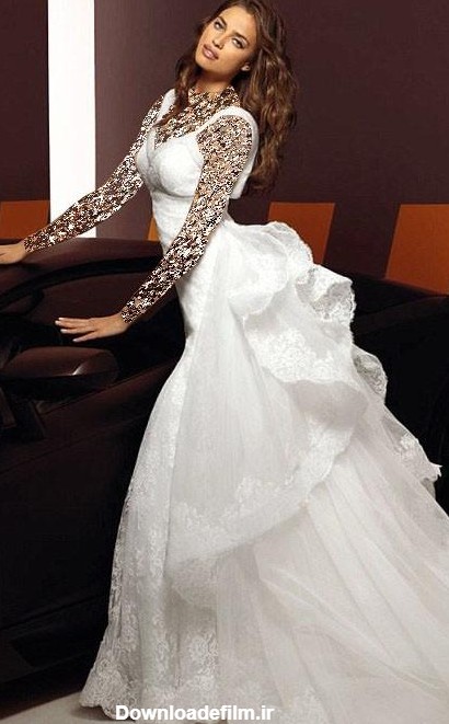 عکس نامزد رونالدو در لباس عروس