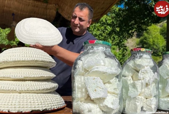 (ویدئو) فرآیند تهیه پنیر با 20 کیلو شیر و خاچاپوری توسط آشپز مشهور آذربایجانی