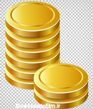 دانلود سکه های طلا بدون طرح و ساده به صورت فایل ترانسپرنت و بدون پس زمینه