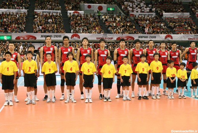 بازیکنان تیم ملی والیبال ژاپن