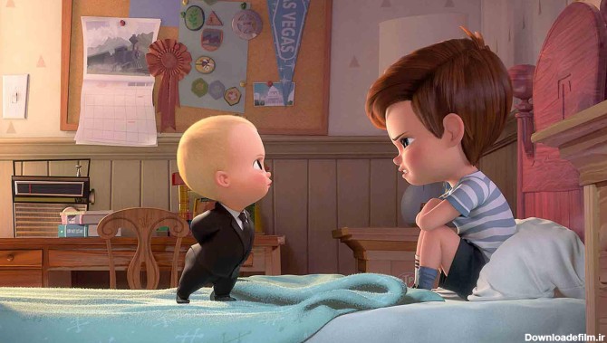 تئودور و تیموتی در حال بحث کردن در انیمیشن Boss Baby
