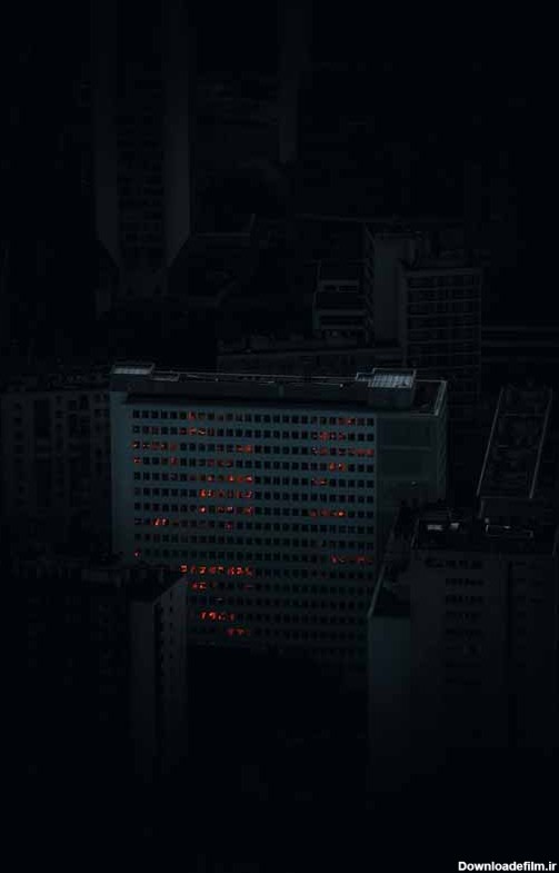 عکس ساختمان در تاریکی شب