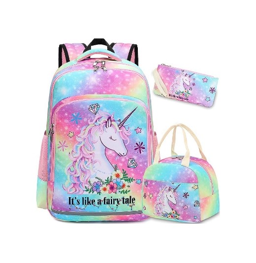 کیف مدرسه یونیکورن دخترانه Unicorn Girls Backpacks به همراه ...