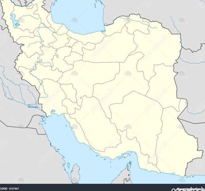 تصویر نقشه ایران خالی