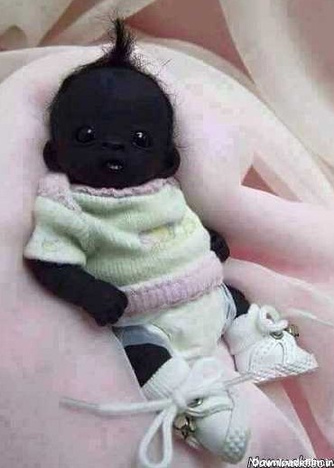 تولد سیاه ترین نوزاد قرن 21 + عکس