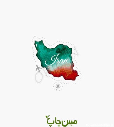 ماگ فانتزی نقشه ایران با کیفیت بالا - مبین چاپ