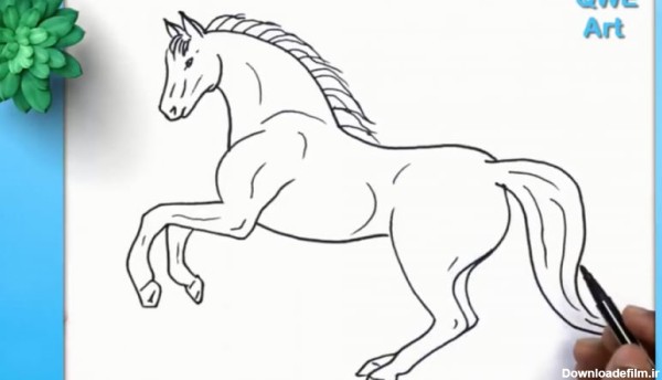آموزش نقاشی اسب