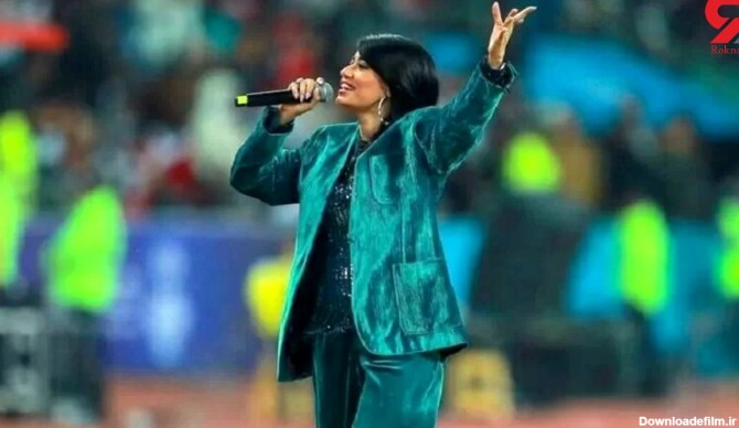 جنجال خوانندگی زن عرب قبل از بازی فوتبال در جام خلیج فارس + عکس