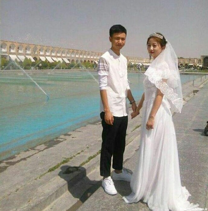 عروس خانم چینی با لباس عروسی در میدان نقش جهان اصفهان +عکس ...