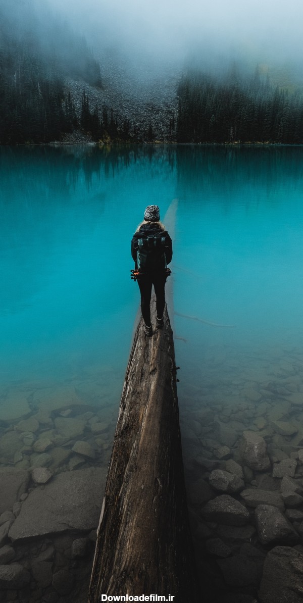 قاب مدیا | عکس زمینه گوشی با کیفیت طبیعت تنهایی , دریاچه