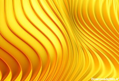 دانلود عکس تصویر سه بعدی از خطوط رنگی درخشان زرد