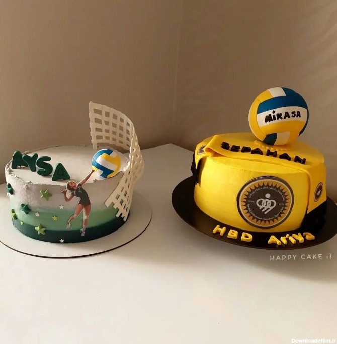 کیک تولد والیبال پسرانه | +21 مدل کیک سفارشی جدید با ...