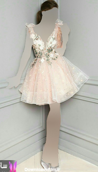 مدل لباس مجلسی عروسکی دخترانه کوتاه و جدید لاکچری 2023 | ساتیشو