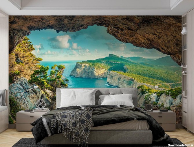 پوستر دیواری سه بعدی منظره طبیعت W10059300 اتاق خواب