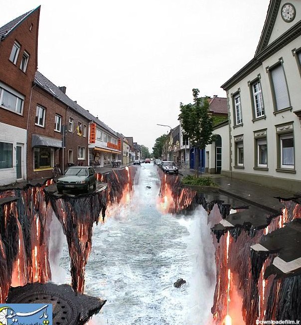 عکس: نقاشی های سه بعدی در خیابان