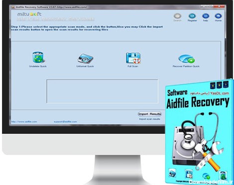دانلود Aidfile Recovery Software 3.7.4.7 - نرم افزار ریکاوری فایل های حذف شده