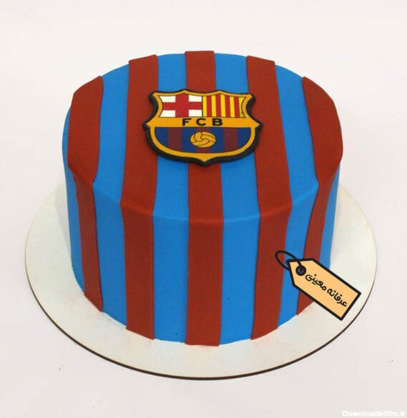 کیک فوندانت بارسلونا