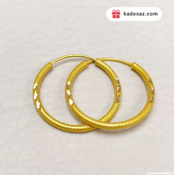 گوشواره طلا حلقه ای | کادوساز