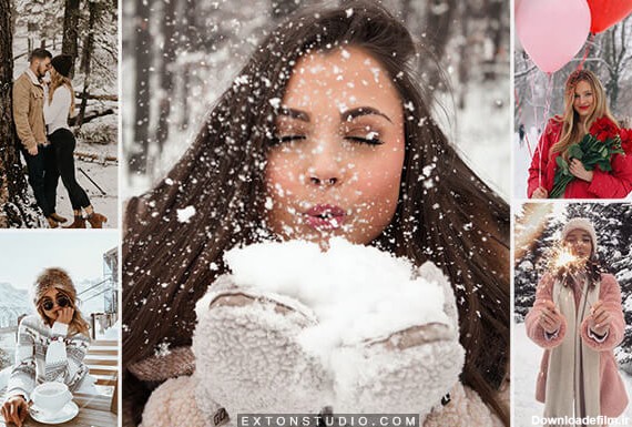 5 ایده برای ژست عکاسی در برف اینستاگرام - اکستون استدیو