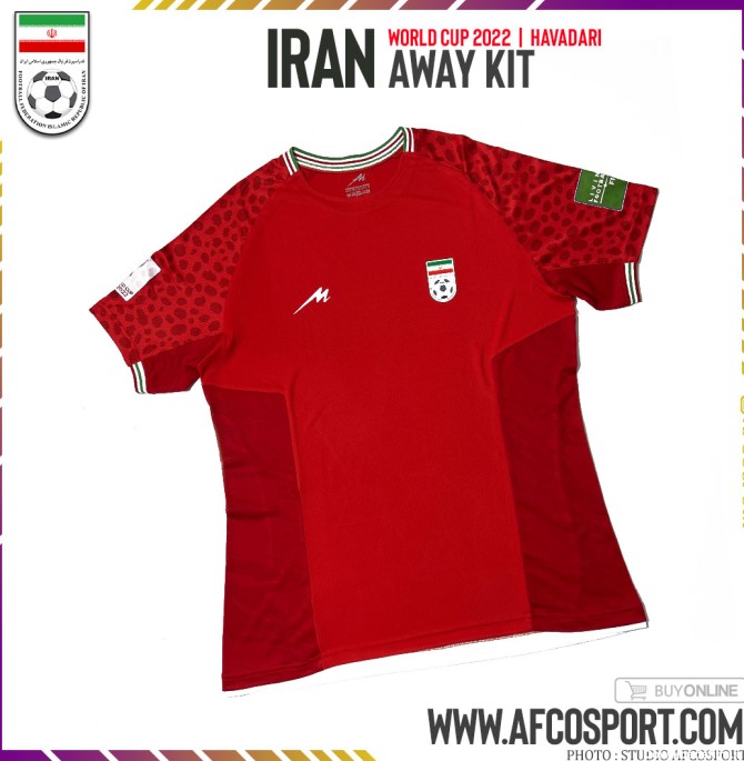 پیراهن قرمز تیم ملی ایران جام جهانی ۲۰۲۲ قطر ورژن هواداری