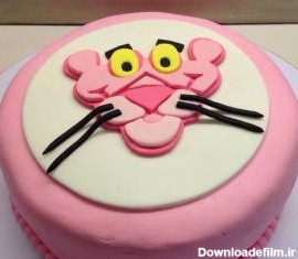 مدل کیک تولد پلنگ صورتی جالب و هیجان انگیز + تصاویر