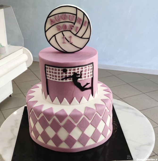 کیک تولد والیبال پسرانه | +21 مدل کیک سفارشی جدید با ...