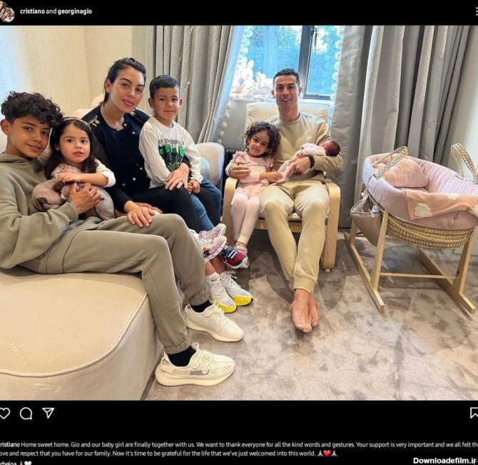 اولین تصویر خانواده رونالدو بعد از تولد دخترش/عکس - خبرآنلاین