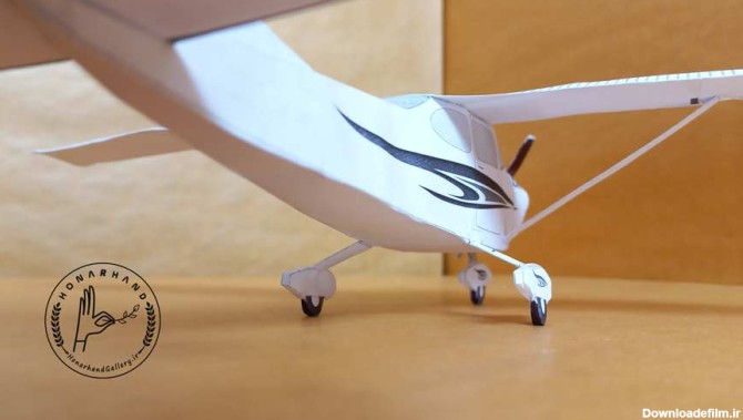 کاردستی هواپیمای کاغذی - دست پرتاب قابل پرواز - حرفه ای